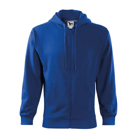 Malfini Hanorac bărbați Zipper 410, fleece, mărimea XXL, albastru