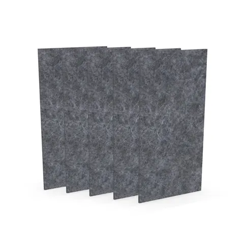 Panou acustic Narbutas Pet, dreptunghi, 200 x 400 x 9 mm, fetru PET, 5 buc., gri